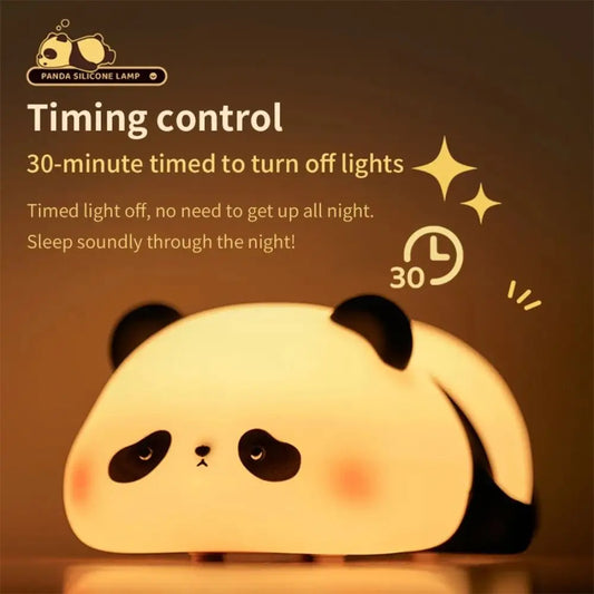 Cute Panda Night Light with timing control